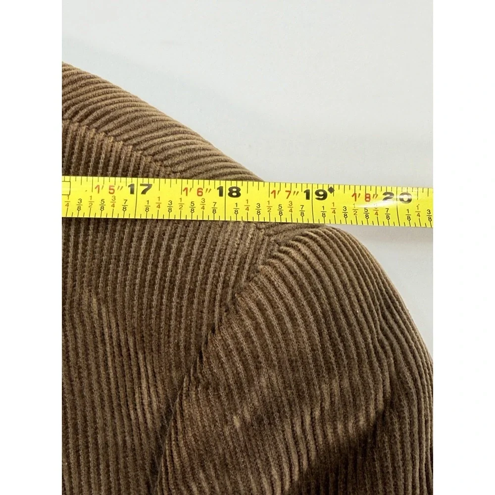 Lauren Ralph Lauren Corduroy Sport‎ Coat Blazer Brown Paisley Lined Mens 40R